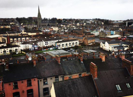 Looking over Derry, Northern Ireland, the site of some of the worst conflict in the Troubles (CC BY-NC-ND 4.0)
