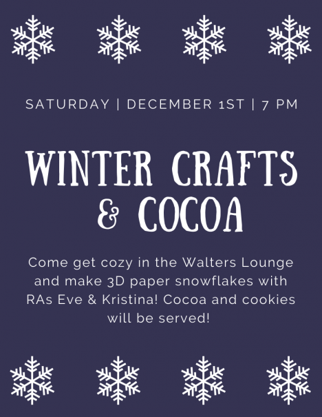 Winter Crafts & Cocoa