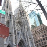 St. Patrick's Cathedral sits between 5th Ave and Madison Ave, and between 50th and 51st St